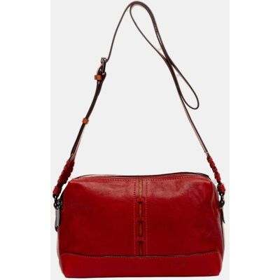 Abbacino Bandolera pequeña en piel. Rojo mujer Abbacino Bandolera pequeña en piel. Rojo mujer