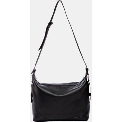 Abbacino Bandolera grande en piel. Negro mujer Abbacino Bandolera grande en piel. Negro mujer