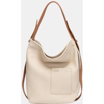 Abbacino Bolso de hombro en piel con asa regulable. Beige mujer Abbacino Bolso de hombro en piel con asa regulable. Beige mujer