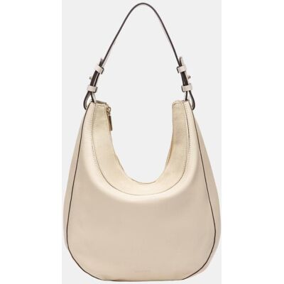 Abbacino Bolso de hombro en piel y serraje combinado. Beige mujer Abbacino Bolso de hombro en piel y serraje combinado. Beige mujer