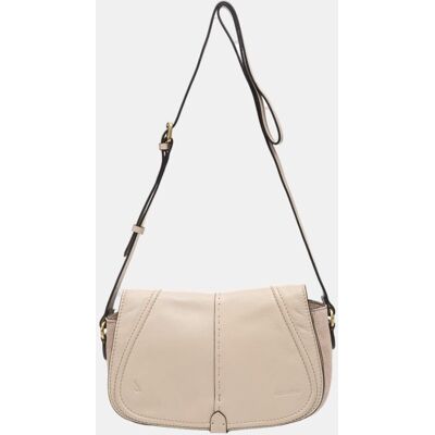 Abbacino Bandolera en piel con cremallera. Beige mujer Abbacino Bandolera en piel con cremallera. Beige mujer