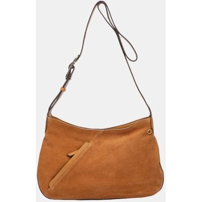 Abbacino Bandolera en piel y serraje combinado. Marrón mujer Abbacino Bandolera en piel y serraje combinado. Marrón mujer