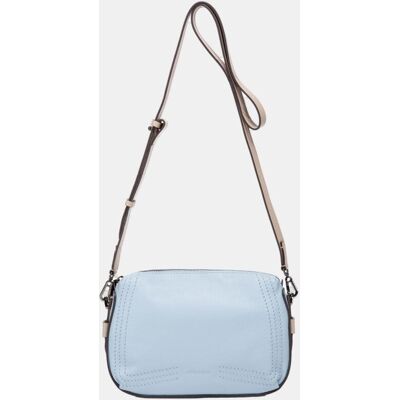 Abbacino Bandolera en piel con asa a contraste. Azul mujer Abbacino Bandolera en piel con asa a contraste. Azul mujer