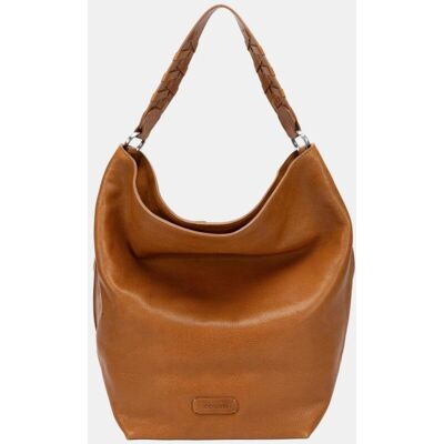 Abbacino Bolso de hombro en piel con asa trenzada. Marrón mujer Abbacino Bolso de hombro en piel con asa trenzada. Marrón mujer