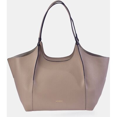 Guy Laroche Bolso tote grande en piel con pouch interior. Crema mujer Guy Laroche Bolso tote grande en piel con pouch interior. Crema mujer