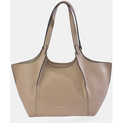 Guy Laroche Bolso tote en piel con pouch interior. Crema mujer Guy Laroche Bolso tote en piel con pouch interior. Crema mujer