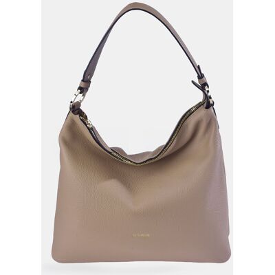 Guy Laroche Bolso hobo en piel con cremallera. Crema mujer Guy Laroche Bolso hobo en piel con cremallera. Crema mujer