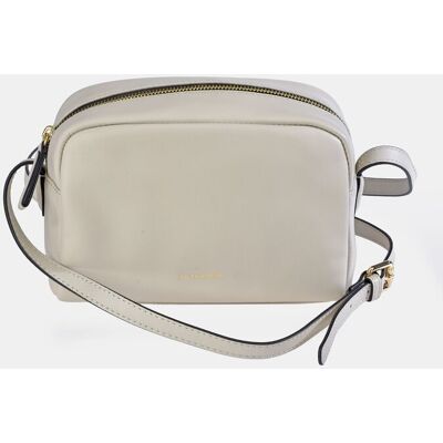 Guy Laroche Bolso crossbody en piel con cremallera. Blanco mujer Guy Laroche Bolso crossbody en piel con cremallera. Blanco mujer