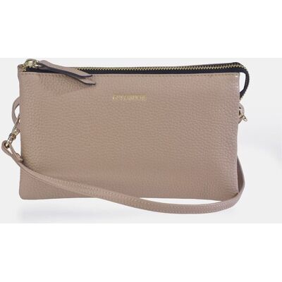 Guy Laroche Bolso crossbody rectangular en piel. Crema mujer Guy Laroche Bolso crossbody rectangular en piel. Crema mujer
