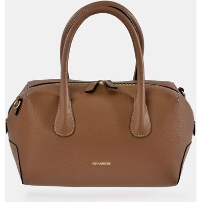 Guy Laroche Boloso bowling en piel con doble asa y bandolera. Camel mujer Guy Laroche Boloso bowling en piel con doble asa y bandolera. Camel mujer