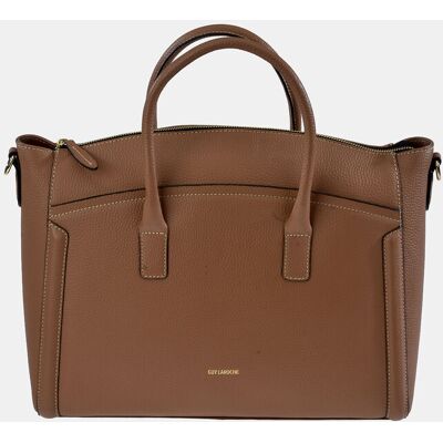 Guy Laroche Bolso tote en piel con asas y bandolera. Camel mujer Guy Laroche Bolso tote en piel con asas y bandolera. Camel mujer