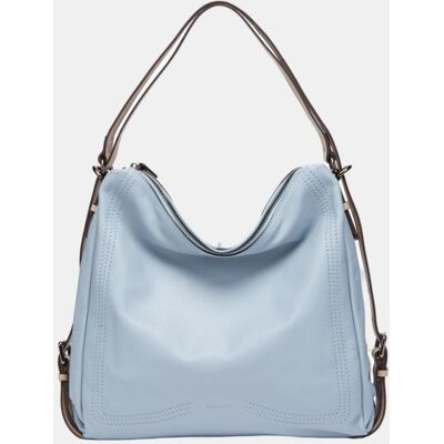 Abbacino Bolso multifuncional en piel con asas a contraste. Azul mujer Abbacino Bolso multifuncional en piel con asas a contraste. Azul mujer