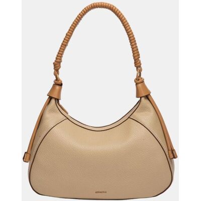 Abbacino Bolso de hombro con asa trenzada a contraste. Camel mujer Abbacino Bolso de hombro con asa trenzada a contraste. Camel mujer