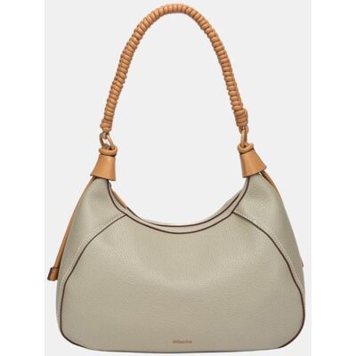 Abbacino Bolso de hombro con asa trenzada a contraste. Verde mujer Abbacino Bolso de hombro con asa trenzada a contraste. Verde mujer