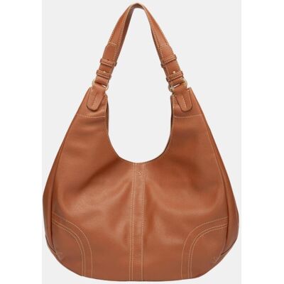 Abbacino Bolso de hombro grande con pespuntes. Marrón mujer Abbacino Bolso de hombro grande con pespuntes. Marrón mujer