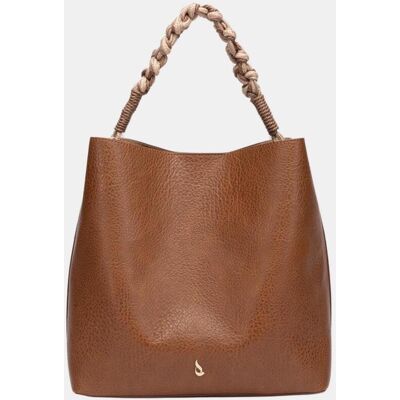Abbacino Bolso de hombro con asa anudada. Marrón mujer Abbacino Bolso de hombro con asa anudada. Marrón mujer