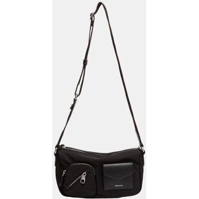 Abbacino Bandolera en tejido multibolsillo. Negro mujer Abbacino Bandolera en tejido multibolsillo. Negro mujer