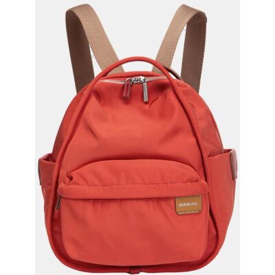 Abbacino Mochila en tejido con bolsillo. Rojo mujer Abbacino Mochila en tejido con bolsillo. Rojo mujer
