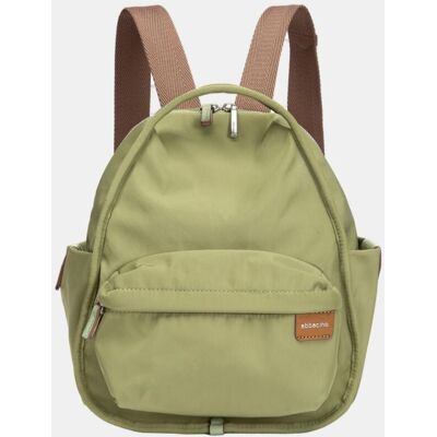 Abbacino Mochila en tejido con bolsillo. Verde mujer Abbacino Mochila en tejido con bolsillo. Verde mujer