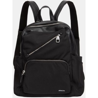 Abbacino Mochila en tejido multibolsillo. Negro mujer Abbacino Mochila en tejido multibolsillo. Negro mujer