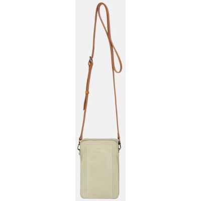 Abbacino Bolso para móvil de piel con plisado. Verde mujer Abbacino Bolso para móvil de piel con plisado. Verde mujer