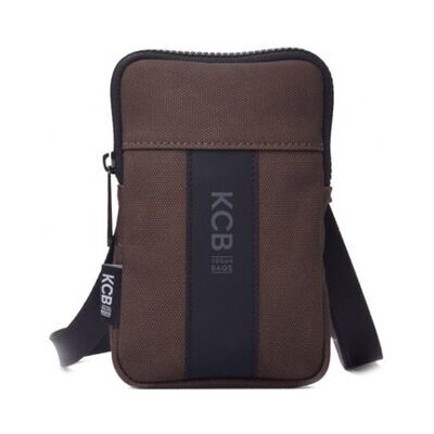 Kcb Bolso para móvil con cremallera en marrón. Marrón mujer Kcb Bolso para móvil con cremallera en marrón. Marrón mujer