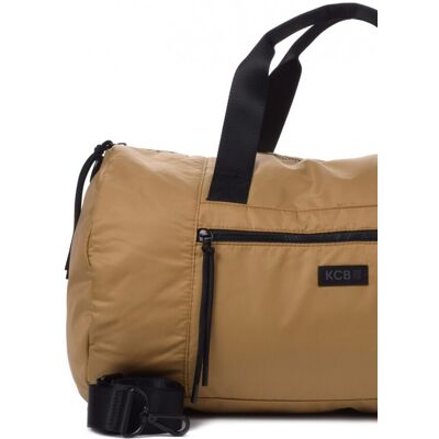 Kcb Bolsa de gimnasio Puffy grande color ocre. Camel mujer Kcb Bolsa de gimnasio Puffy grande color ocre. Camel mujer