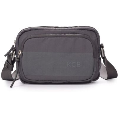 Kcb Bandolera de mujer Wide pequeña color gris. Gris oscuro mujer Kcb Bandolera de mujer Wide pequeña color gris. Gris oscuro mujer