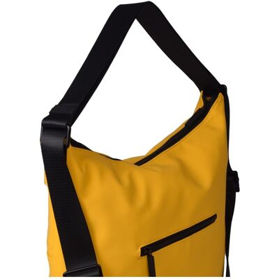 Kcb Bolso de hombro Base mochila. Amarillo / Negro mujer Kcb Bolso de hombro Base mochila. Amarillo / Negro mujer