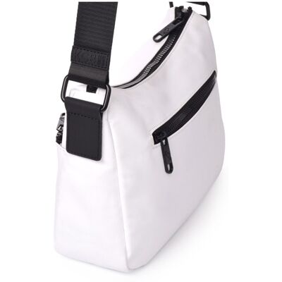 Kcb Bandolera Dual pequeña. Blanco / Negro mujer Kcb Bandolera Dual pequeña. Blanco / Negro mujer