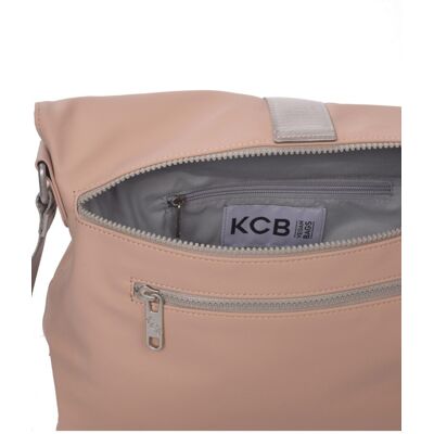 Kcb Bandolera de mujer Chain antirrobo grande. Beige/Marrón mujer Kcb Bandolera de mujer Chain antirrobo grande. Beige/Marrón mujer