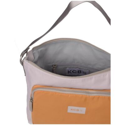 Kcb Bolso de hombro Basket. Gris / Naranja mujer Kcb Bolso de hombro Basket. Gris / Naranja mujer