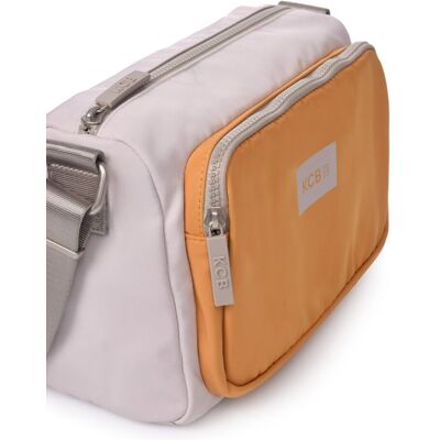 Kcb Bandolera Basket grande. Naranja / Gris mujer Kcb Bandolera Basket grande. Naranja / Gris mujer