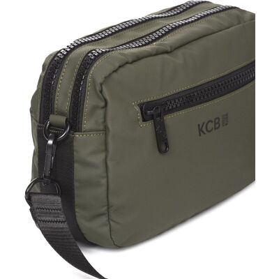 Kcb Bandolera Stamp grande color khaki de mujer. Kaki mujer Kcb Bandolera Stamp grande color khaki de mujer. Kaki mujer