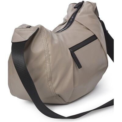 Kcb Bandolera Wave pequeña color taupe de mujer. Topo mujer Kcb Bandolera Wave pequeña color taupe de mujer. Topo mujer