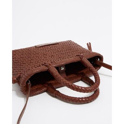Bimba y Lola Bolso de mano de mujer mini de piel. Marrón oscuro mujer Bimba y Lola Bolso de mano de mujer mini de piel. Marrón oscuro mujer