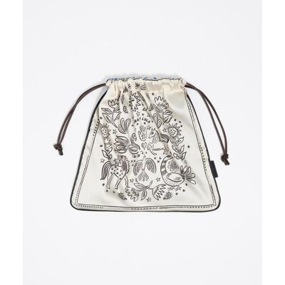 Bimba y Lola Bolso de mano de mujer pouch pañuelo. Azul mujer Bimba y Lola Bolso de mano de mujer pouch pañuelo. Azul mujer
