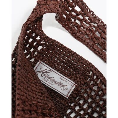Bimba y Lola Bolso de hombro trenzado grande rafia. (Única) Marrón mujer Bimba y Lola Bolso de hombro trenzado grande rafia. (Única) Marrón mujer