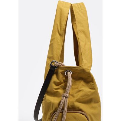 Bimba y Lola Bolso de hombro de mujer paper pocket grande tejido. Amarillo mujer Bimba y Lola Bolso de hombro de mujer paper pocket grande tejido. Amarillo mujer