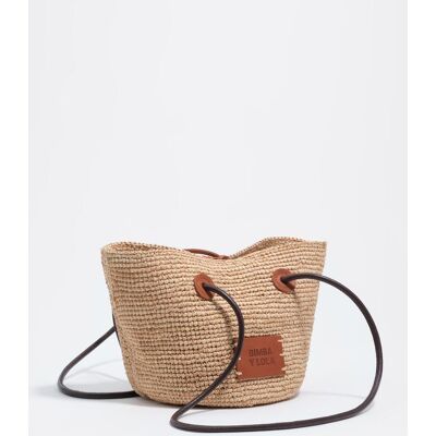 Bimba y Lola Bolso capazo mediano de rafia natural. Natural mujer Bimba y Lola Bolso capazo mediano de rafia natural. Natural mujer