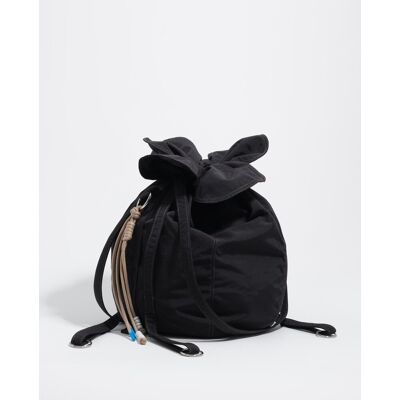 Bimba y Lola Bolso de hombro pétalo grande tejido. (Única) Negro mujer Bimba y Lola Bolso de hombro pétalo grande tejido. (Única) Negro mujer