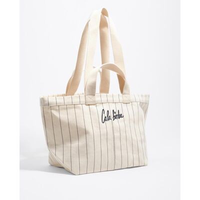 Bimba y Lola Bolso de hombro de mujer grande algodón. Blanco roto mujer Bimba y Lola Bolso de hombro de mujer grande algodón. Blanco roto mujer