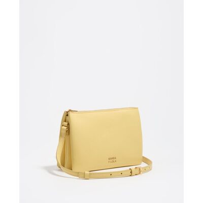 Bimba y Lola Bolso de hombro sobre triple mini piel. (Única) Amarillo mujer Bimba y Lola Bolso de hombro sobre triple mini piel. (Única) Amarillo mujer