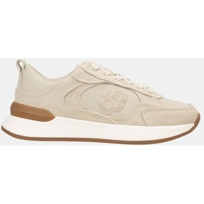 Boss Zapatillas de mujer tipo running retro. (41) Beige mujer Boss Zapatillas de mujer tipo running retro. (41) Beige mujer