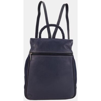 Abbacino Mochila Freedom en piel. Azul mujer Abbacino Mochila Freedom en piel. Azul mujer