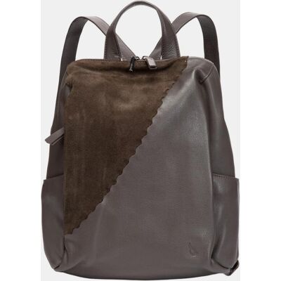 Abbacino Mochila Freedom en piel y serraje. Gris mujer Abbacino Mochila Freedom en piel y serraje. Gris mujer
