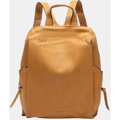 Abbacino Mochila en piel con pespunte. Marrón mujer Abbacino Mochila en piel con pespunte. Marrón mujer