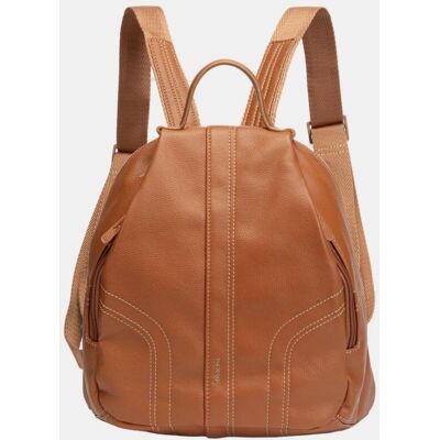 Abbacino Mochila con pespuntes. Marrón mujer Abbacino Mochila con pespuntes. Marrón mujer