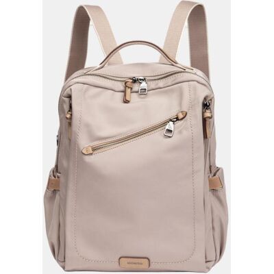 Abbacino Mochila en tejido con cremalleras. Beige mujer Abbacino Mochila en tejido con cremalleras. Beige mujer