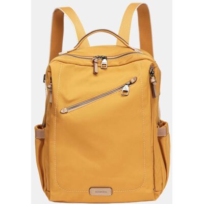 Abbacino Mochila en tejido con cremalleras. Amarillo mujer Abbacino Mochila en tejido con cremalleras. Amarillo mujer